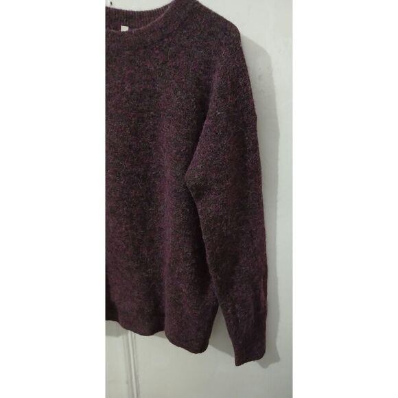 Babaton womens small alpaca merino soft wool Heather purple drop sleeve sweater - Picture 3 of 8